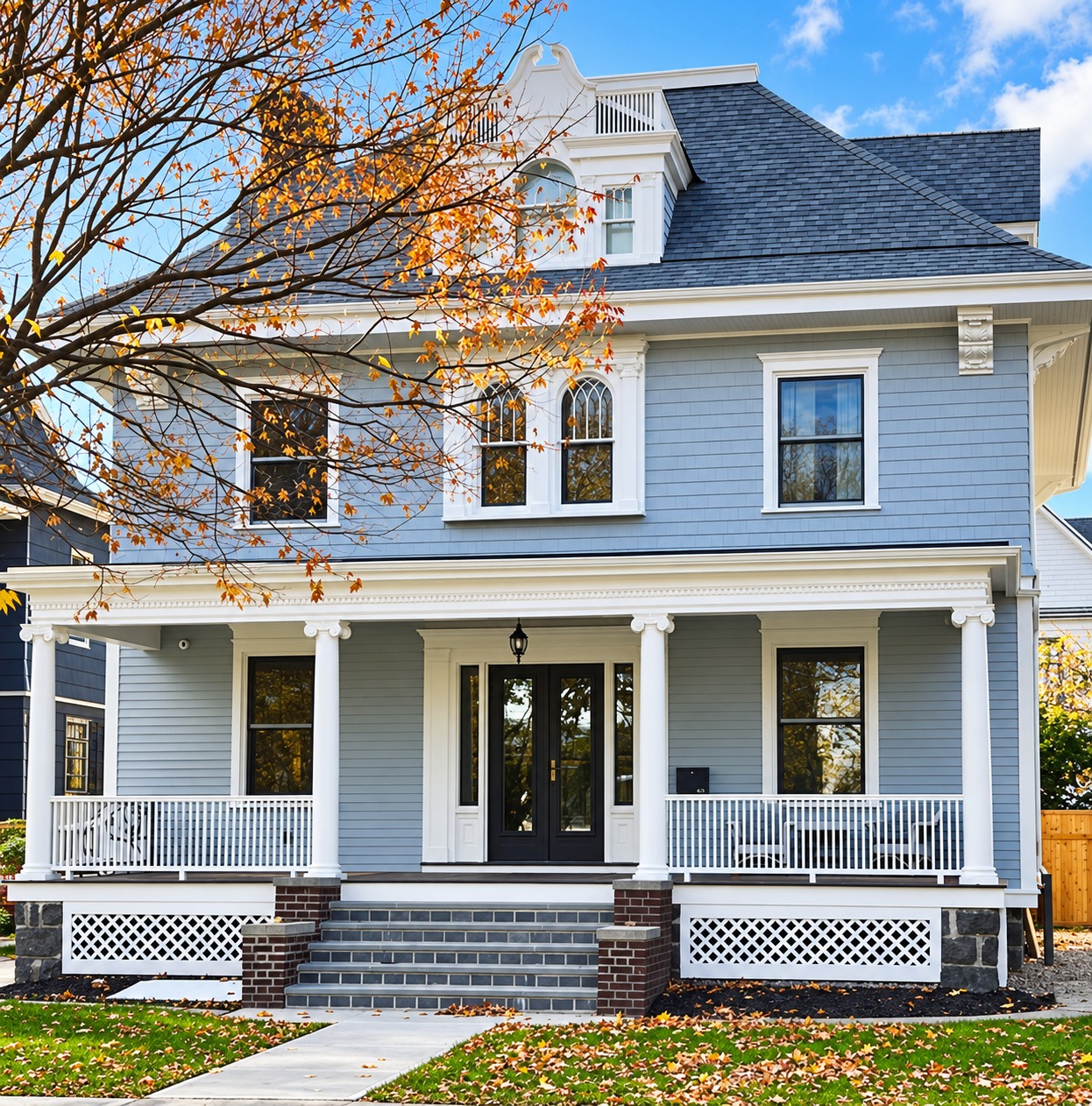 Ditmas Park historic home facade and front porch